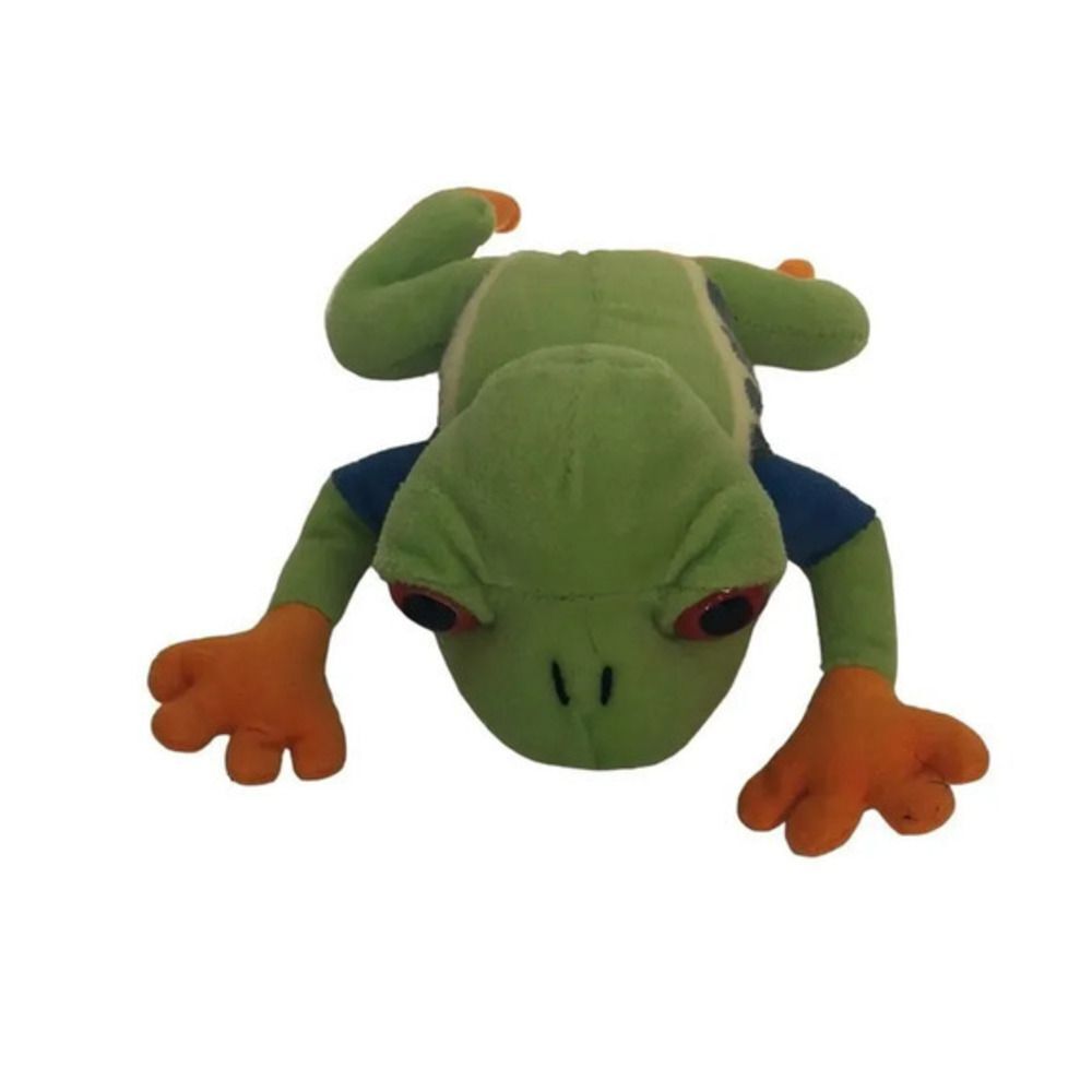Red Eyed Tree‎ Frog Plush Stuffed Animal Green Blue Orange
